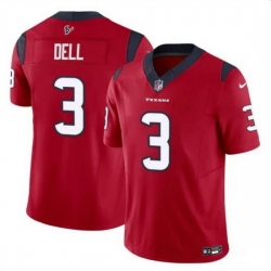 Men Houston Texans 3 Tank Dell Red 2023 F U S E Vapor Untouchable Stitched Football Jersey Men Houston Texans 3 Tank Dell Red 2023 F U S E Vapor Untouchable Stitched Football Jersey