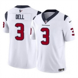 Men Houston Texans 3 Tank Dell White 2023 F U S E Vapor Untouchable Stitched Football Jersey Men Houston Texans 3 Tank Dell White 2023 F U S E Vapor Untouchable Stitched Football Jersey