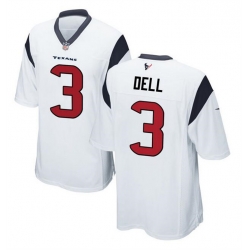 Men Houston Texans 3 Tank Dell White Stitched Game Football Jersey Men Houston Texans 3 Tank Dell White Stitched Game Football Jersey