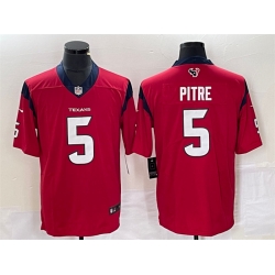 Men Houston Texans 5 Jalen Pitre Red Vapor Untouchable Limited Stitched Jersey Men Houston Texans 5 Jalen Pitre Red Vapor Untouchable Limited Stitched Jersey