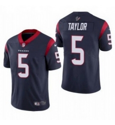 Men Houston Texans 5 Tyrod Taylor Navy Vapor Untouchable Limited Stitched Jersey