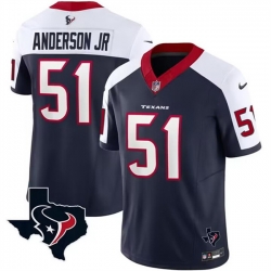 Men Houston Texans 51 Will Anderson Jr  White Navy 2023 F U S E  Vapor Untouchable Limited Stitched Football Jersey Men Houston Texans 51 Will Anderson Jr  White Navy 2023 F U S E  Vapor Untouchable Limited Stitched Football Jersey