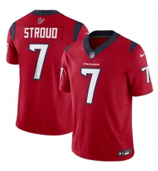 Men Houston Texans 7 C J  Stroud Red 2023 F U S E Vapor Untouchable Stitched Football Jersey