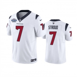 Men Houston Texans 7 C J  Stroud White 2023 F U S E  With Prem1ere Patch Vapor Untouchable Limited Stitched Football Jersey Men Houston Texans 7 C J  Stroud White 2023 F U S E  With Prem1ere Patch Vapor Untouchable Limited Stitched Football Jersey