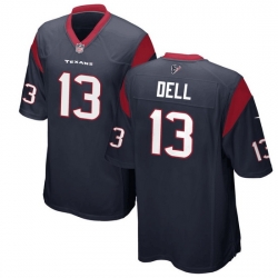 Men Houston Texans Tank Dell Blue Stitched Game Jersey Men Houston Texans Tank Dell Blue Stitched Game Jersey
