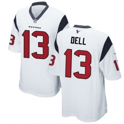 Men Houston Texans Tank Dell White Stitched Game Jersey Men Houston Texans Tank Dell White Stitched Game Jersey
