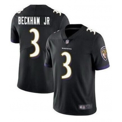 Men Nike Baltimore Ravens #3 Odell Beckham Jr Black Vapor Untouchable Limited Jersey Men Nike Baltimore Ravens #3 Odell Beckham Jr Black Vapor Untouchable Limited Jersey
