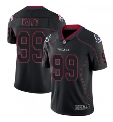 Men Nike Houston Texans 99 JJ Watt Limited Lights Out Black Rush NFL Jersey