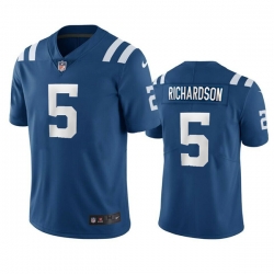 Men Nike Indianapolis Colts #5 Anthony Richardson Blue Vapor Untouchable Limited Stitched NFL Jersey Men Nike Indianapolis Colts #5 Anthony Richardson Blue Vapor Untouchable Limited Stitched NFL Jersey