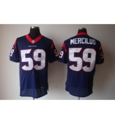 Nike Houston Texans 59 Whitney Mercilus Elite Blue NFL Jersey