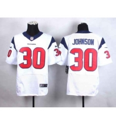 nike nfl jerseys houston texans 30 johnson white[Elite]