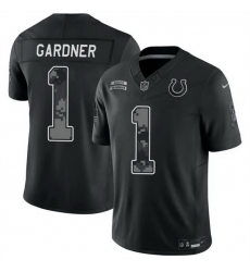 Men Indianapolis Colts 1 Sauce Gardner Black F U S E 2026 Salute to Service Limited Stitched Football Jersey