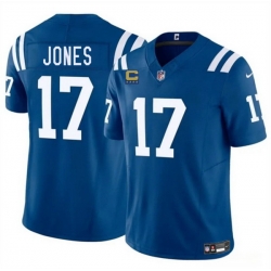 Men Indianapolis Colts 17 Riley Leonard Blue 2025 F U S E  With 4 Star C Patch Vapor Limited Stitched Football Jersey Men Indianapolis Colts 17 Riley Leonard Blue 2025 F U S E  With 4 Star C Patch Vapor Limited Stitched Football Jersey