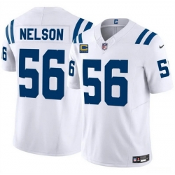 Men Indianapolis Colts 56 Quenton Nelson White 2025 F U S E  With 4 Star C Patch Vapor Limited Stitched Football Jersey Men Indianapolis Colts 56 Quenton Nelson White 2025 F U S E  With 4 Star C Patch Vapor Limited Stitched Football Jersey