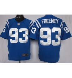 Nike Indianapolis Colts 93 Dwight Freeney Blue Elite NFL Jersey