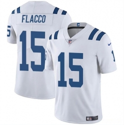 Youth Indianapolis Colts 15 Joe Flacco White Vapor Untouchable Limited Stitched Football Jersey