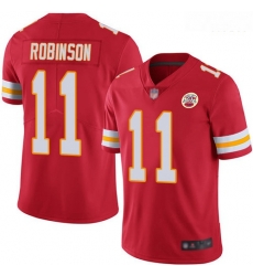 Chiefs 11 Demarcus Robinson Red Team Color Men Stitched Football Vapor Untouchable Limited Jersey