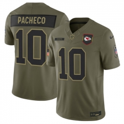 Men Kansas City Chiefs 10 Isiah Pacheco Olive 2025 F U S E  Salute to Service Limited Stitched Football Jersey Men Kansas City Chiefs 10 Isiah Pacheco Olive 2025 F U S E  Salute to Service Limited Stitched Football Jersey