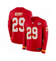 Men Nike Kansas City Chiefs 29 Eric Berry Limited Red Therma Long Sleeve NFL Jersey