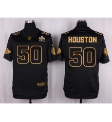 Nike Chiefs #50 Justin Houston Black Mens Stitched NFL Elite Pro Line Gold Collection Jersey