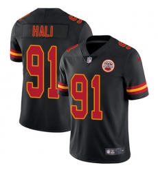 Nike Chiefs #91 Tamba Hali Black Mens Stitched NFL Limited Rush Jersey