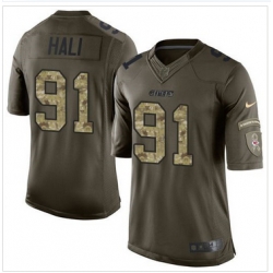 Nike Kansas City Chiefs #91 Tamba Hali Green Men 27s Stitched NFL Limited Salute to Service Jersey