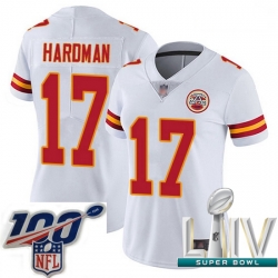 2020 Super Bowl LIV Women Kansas City Chiefs #17 Mecole Hardman Limited White Rush Vapor Untouchable Football Jersey 2020 Super Bowl LIV Women Kansas City Chiefs #17 Mecole Hardman Limited White Rush Vapor Untouchable Football Jersey