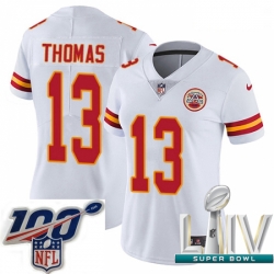 2020 Super Bowl LIV Women Nike Kansas City Chiefs #13 De'Anthony Thomas White Vapor Untouchable Limited Player NFL Jersey 2020 Super Bowl LIV Women Nike Kansas City Chiefs #13 De'Anthony Thomas White Vapor Untouchable Limited Player NFL Jersey