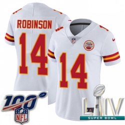 2020 Super Bowl LIV Women Nike Kansas City Chiefs #14 Demarcus Robinson White Vapor Untouchable Limited Player NFL Jersey 2020 Super Bowl LIV Women Nike Kansas City Chiefs #14 Demarcus Robinson White Vapor Untouchable Limited Player NFL Jersey