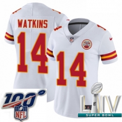 2020 Super Bowl LIV Women Nike Kansas City Chiefs #14 Sammy Watkins White Vapor Untouchable Limited Player NFL Jersey 2020 Super Bowl LIV Women Nike Kansas City Chiefs #14 Sammy Watkins White Vapor Untouchable Limited Player NFL Jersey