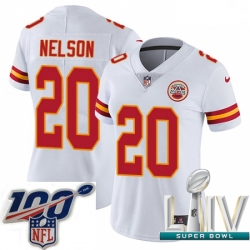 2020 Super Bowl LIV Women Nike Kansas City Chiefs #20 Steven Nelson White Vapor Untouchable Limited Player NFL Jersey 2020 Super Bowl LIV Women Nike Kansas City Chiefs #20 Steven Nelson White Vapor Untouchable Limited Player NFL Jersey