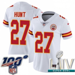 2020 Super Bowl LIV Women Nike Kansas City Chiefs #27 Kareem Hunt White Vapor Untouchable Limited Player NFL Jersey 2020 Super Bowl LIV Women Nike Kansas City Chiefs #27 Kareem Hunt White Vapor Untouchable Limited Player NFL Jersey