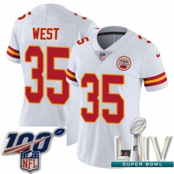 2020 Super Bowl LIV Women Nike Kansas City Chiefs #35 Charcandrick West White Vapor Untouchable Limited Player NFL Jersey 2020 Super Bowl LIV Women Nike Kansas City Chiefs #35 Charcandrick West White Vapor Untouchable Limited Player NFL Jersey