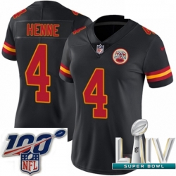 2020 Super Bowl LIV Women Nike Kansas City Chiefs #4 Chad Henne Limited Black Rush Vapor Untouchable NFL Jersey 2020 Super Bowl LIV Women Nike Kansas City Chiefs #4 Chad Henne Limited Black Rush Vapor Untouchable NFL Jersey