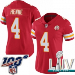 2020 Super Bowl LIV Women Nike Kansas City Chiefs #4 Chad Henne Red Team Color Vapor Untouchable Limited Player NFL Jersey 2020 Super Bowl LIV Women Nike Kansas City Chiefs #4 Chad Henne Red Team Color Vapor Untouchable Limited Player NFL Jersey