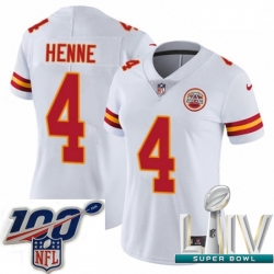 2020 Super Bowl LIV Women Nike Kansas City Chiefs #4 Chad Henne White Vapor Untouchable Limited Player NFL Jersey 2020 Super Bowl LIV Women Nike Kansas City Chiefs #4 Chad Henne White Vapor Untouchable Limited Player NFL Jersey