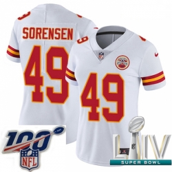 2020 Super Bowl LIV Women Nike Kansas City Chiefs #49 Daniel Sorensen White Vapor Untouchable Limited Player NFL Jersey 2020 Super Bowl LIV Women Nike Kansas City Chiefs #49 Daniel Sorensen White Vapor Untouchable Limited Player NFL Jersey
