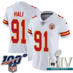 2020 Super Bowl LIV Women Nike Kansas City Chiefs #91 Tamba Hali White Vapor Untouchable Limited Player NFL Jersey 2020 Super Bowl LIV Women Nike Kansas City Chiefs #91 Tamba Hali White Vapor Untouchable Limited Player NFL Jersey