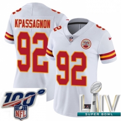 2020 Super Bowl LIV Women Nike Kansas City Chiefs #92 Tanoh Kpassagnon White Vapor Untouchable Limited Player NFL Jersey 2020 Super Bowl LIV Women Nike Kansas City Chiefs #92 Tanoh Kpassagnon White Vapor Untouchable Limited Player NFL Jersey