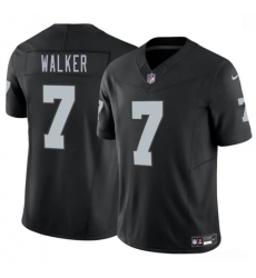 Men Las Vegas Raiders 7 Quay Walker Black 2026 F U S E Vapor Untouchable Limited Stitched Football Jersey Men Las Vegas Raiders 7 Quay Walker Black 2026 F U S E Vapor Untouchable Limited Stitched Football Jersey