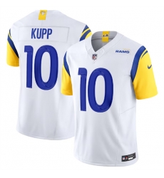 Men Los Angeles Rams 10 Cooper Kupp White 2023 F U S E  Vapor Untouchable Limited Stitched Football Jersey