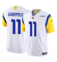 Men Los Angeles Rams 11 Jimmy Garoppolo White 2024 F U S E  Vapor Untouchable Stitched Football Jersey