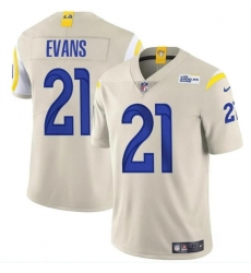 Men Los Angeles Rams 21 Zach Evans Bone 2024 Vapor Untouchable Stitched Football Jersey