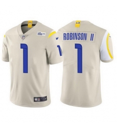 Men Los Angeles Rams Allen Robinson II Bone Vapor Untouchable Limited Stitched Football jersey