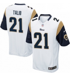 Men Nike Los Angeles Rams 21 Aqib Talib Game White NFL Jersey