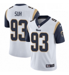 Men Nike Los Angeles Rams 93 Ndamukong Suh White Vapor Untouchable Limited Player NFL Jersey