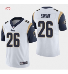 Men Nike Los Angeles Rams Alex Barron White Vapor Untouchable Limited Jersey