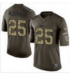 Nike St Louis Rams #25 T J  McDonald Green Mens Stitched NFL Limited Salute to Service Jersey