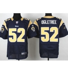 Nike St. Louis Rams 52 Alec Ogletree Blue Elite NFL Jersey