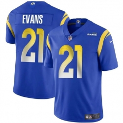 Youth Los Angeles Rams 21 Zach Evans Blue 2024 Vapor Untouchable Stitched Football Jersey